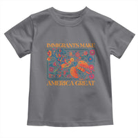 Funny Immigrants Make America Great Toddler T Shirt Floral Flower Birds Human Rights - Wonder Print Shop