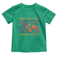 Funny Immigrants Make America Great Toddler T Shirt Floral Flower Birds Human Rights - Wonder Print Shop