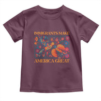 Funny Immigrants Make America Great Toddler T Shirt Floral Flower Birds Human Rights - Wonder Print Shop