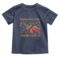 Funny Immigrants Make America Great Toddler T Shirt Floral Flower Birds Human Rights - Wonder Print Shop
