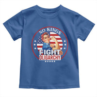 No Kings Fight Oligarchy Toddler T Shirt Woman's Girl Vintage America Flag - Wonder Print Shop