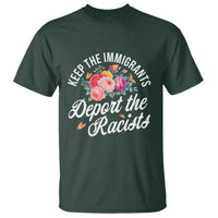 Funny Keep The Immigrants Deport The Racists T Shirt Floral Butterfly - Wonder Print Shop