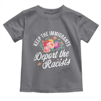 Funny Keep The Immigrants Deport The Racists Toddler T Shirt Floral Butterfly - Wonder Print Shop
