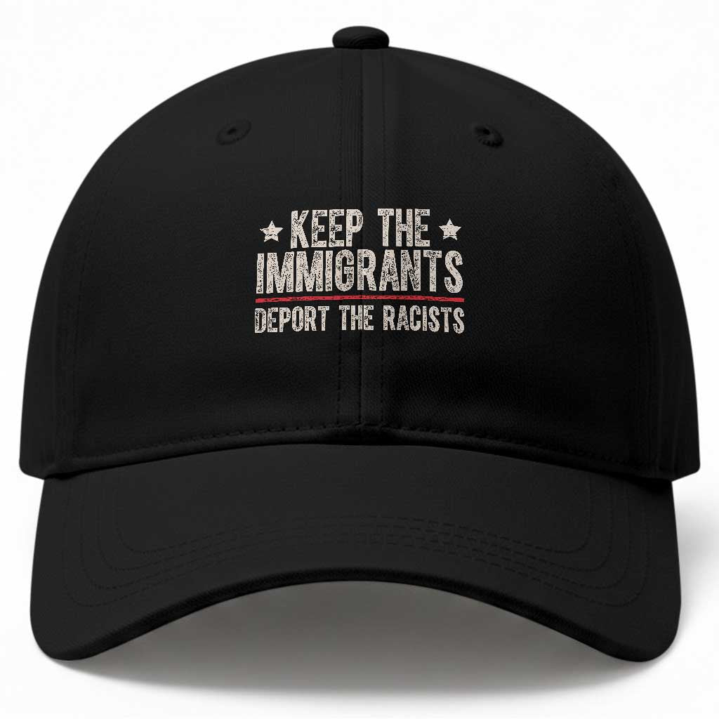 Keep The Immigrants Deport The Racists Baseball Cap Vintage Star
