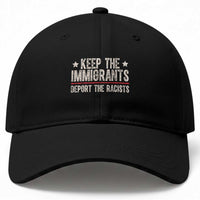 Keep The Immigrants Deport The Racists Baseball Cap Vintage Star