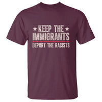 Keep The Immigrants Deport The Racists T Shirt Vintage Star - Wonder Print Shop