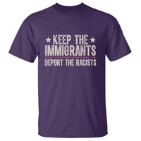 Keep The Immigrants Deport The Racists T Shirt Vintage Star - Wonder Print Shop