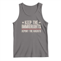 Keep The Immigrants Deport The Racists Tank Top Vintage Star - Wonder Print Shop