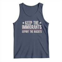 Keep The Immigrants Deport The Racists Tank Top Vintage Star - Wonder Print Shop