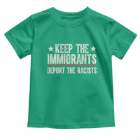 Keep The Immigrants Deport The Racists Toddler T Shirt Vintage Star - Wonder Print Shop