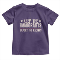 Keep The Immigrants Deport The Racists Toddler T Shirt Vintage Star - Wonder Print Shop