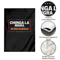 Funny Chinga La Migra No Mas Naranja Garden Flag Star Stripes - Wonder Print Shop