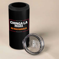 Funny Chinga La Migra No Mas Naranja 4 in 1 Can Cooler Tumbler Star Stripes - Wonder Print Shop
