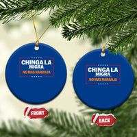 Funny Chinga La Migra No Mas Naranja Ceramic Ornament Star Stripes - Wonder Print Shop