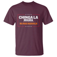 Funny Chinga La Migra No Mas Naranja T Shirt Star Stripes - Wonder Print Shop