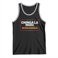 Funny Chinga La Migra No Mas Naranja Tank Top Star Stripes - Wonder Print Shop