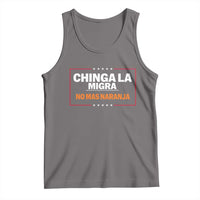 Funny Chinga La Migra No Mas Naranja Tank Top Star Stripes - Wonder Print Shop