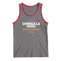 Funny Chinga La Migra No Mas Naranja Tank Top Star Stripes - Wonder Print Shop