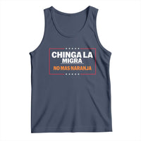 Funny Chinga La Migra No Mas Naranja Tank Top Star Stripes - Wonder Print Shop