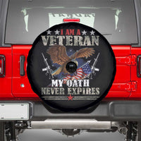 I Am A Veteran My Oath Never Expires Spare Tire Cover Veteran Day Eagle American Flag - Wonder Print Shop
