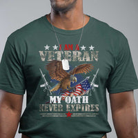 I Am A Veteran My Oath Never Expires T Shirt Veteran Day Eagle American Flag - Wonder Print Shop