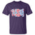 Funny USA Patriotic 4th of July Coquette Bow T Shirt - Wonder Print Shop