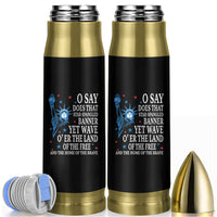 O Say Does That Star Spangled Banner Bullet Tumbler Patriotic American National Anthem Statue of Liberty - Wonder Print Shop