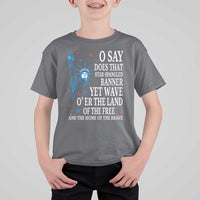 O Say Does That Star Spangled Banner T Shirt For Kid Patriotic American National Anthem Statue of Liberty - Wonder Print Shop