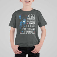 O Say Does That Star Spangled Banner T Shirt For Kid Patriotic American National Anthem Statue of Liberty - Wonder Print Shop