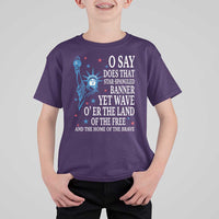O Say Does That Star Spangled Banner T Shirt For Kid Patriotic American National Anthem Statue of Liberty - Wonder Print Shop