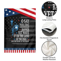 O Say Does That Star Spangled Banner Garden Flag Patriotic American National Anthem Statue of Liberty