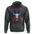Funny 4th Of July Western Hoodie America EST 1776 Long Horn Skull - Wonder Print Shop