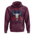 Funny 4th Of July Western Hoodie America EST 1776 Long Horn Skull - Wonder Print Shop