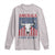 Funny 4th Of July Western Long Sleeve Shirt America EST 1776 Long Horn Skull - Wonder Print Shop