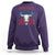 Funny 4th Of July Western Sweatshirt America EST 1776 Long Horn Skull - Wonder Print Shop