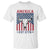 Funny 4th Of July Western T Shirt America EST 1776 Long Horn Skull - Wonder Print Shop