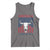 Funny 4th Of July Western Tank Top America EST 1776 Long Horn Skull - Wonder Print Shop
