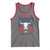 Funny 4th Of July Western Tank Top America EST 1776 Long Horn Skull - Wonder Print Shop