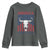 Funny 4th Of July Western Youth Sweatshirt America EST 1776 Long Horn Skull - Wonder Print Shop