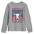 Funny 4th Of July Western Youth Sweatshirt America EST 1776 Long Horn Skull - Wonder Print Shop