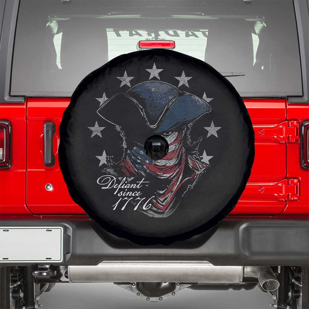 Funny Defiant Since 1776 Spare Tire Cover Minutemen American Revolution - Wonder Print Shop