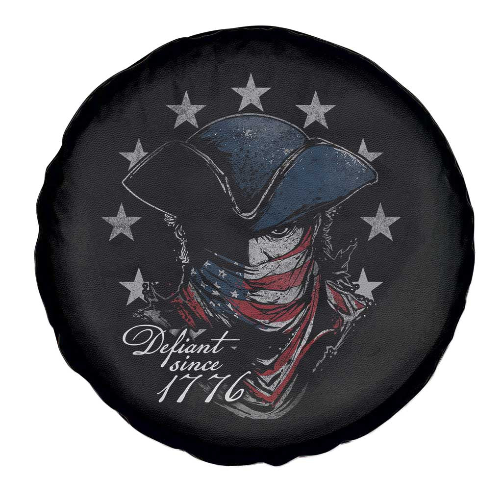 Funny Defiant Since 1776 Spare Tire Cover Minutemen American Revolution - Wonder Print Shop