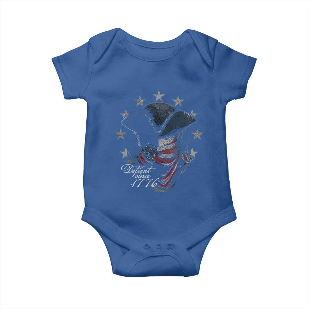 Funny Defiant Since 1776 Baby Onesie Minutemen American Revolution - Wonder Print Shop