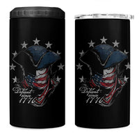 Funny Defiant Since 1776 4 in 1 Can Cooler Tumbler Minutemen American Revolution - Wonder Print Shop