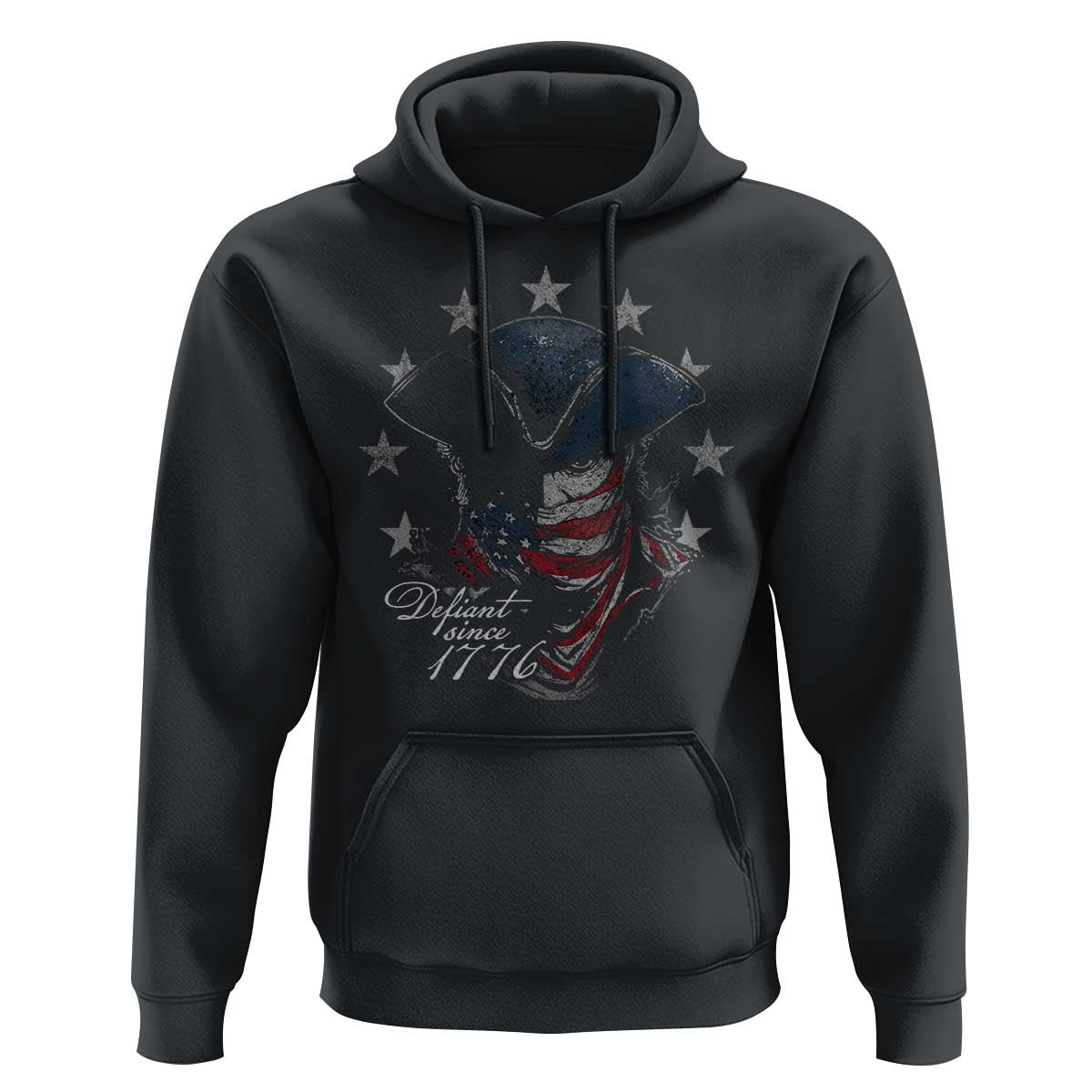 Funny Defiant Since 1776 Hoodie Minutemen American Revolution - Wonder Print Shop