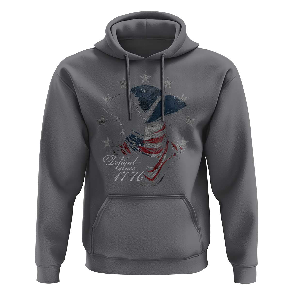 Funny Defiant Since 1776 Hoodie Minutemen American Revolution - Wonder Print Shop