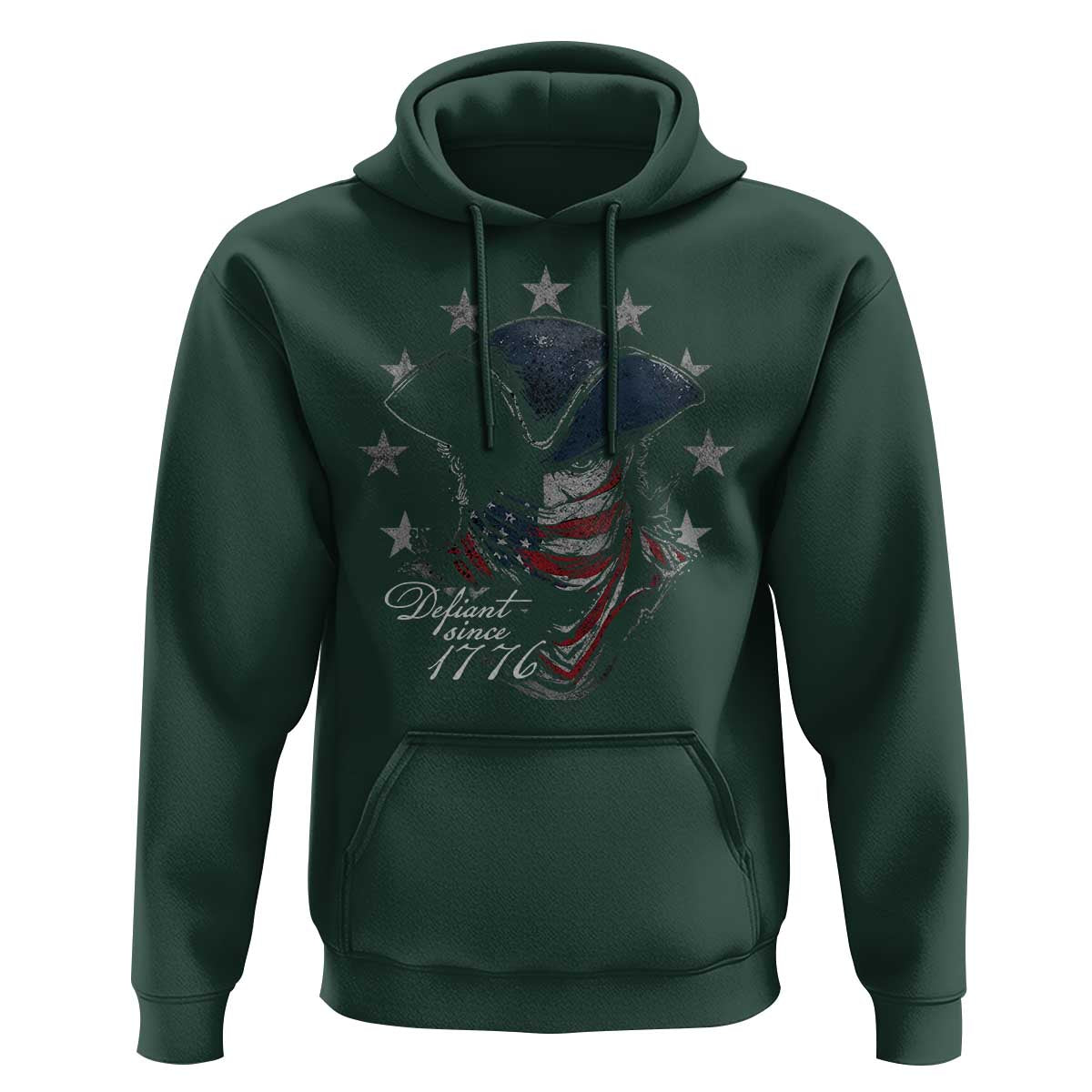 Funny Defiant Since 1776 Hoodie Minutemen American Revolution - Wonder Print Shop