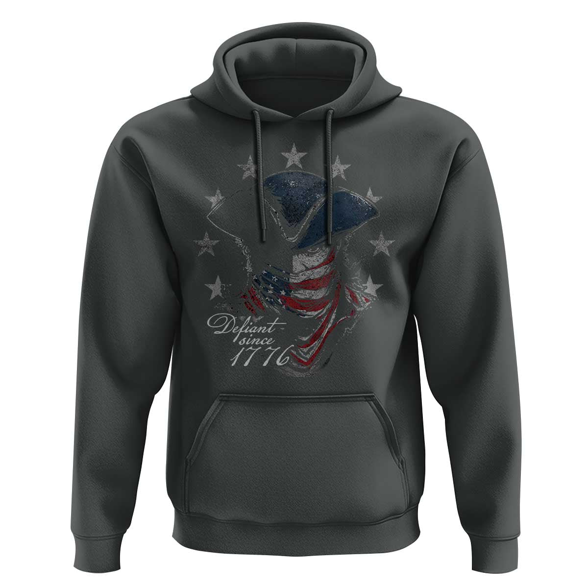 Funny Defiant Since 1776 Hoodie Minutemen American Revolution - Wonder Print Shop