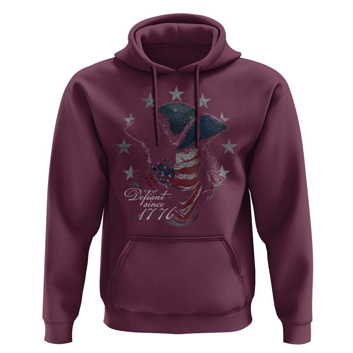 Funny Defiant Since 1776 Hoodie Minutemen American Revolution - Wonder Print Shop
