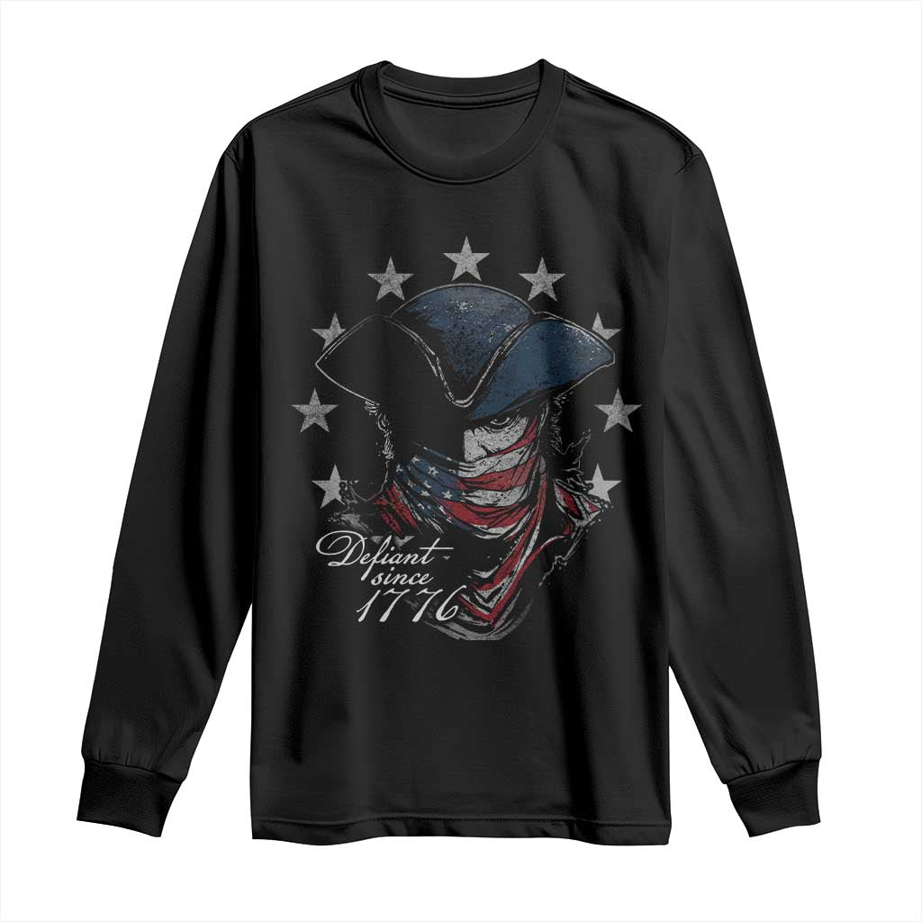 Funny Defiant Since 1776 Long Sleeve Shirt Minutemen American Revolution - Wonder Print Shop
